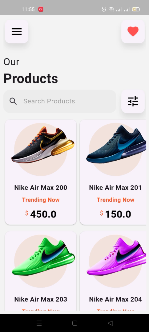 1 واجهة التطبيق الرئيسي