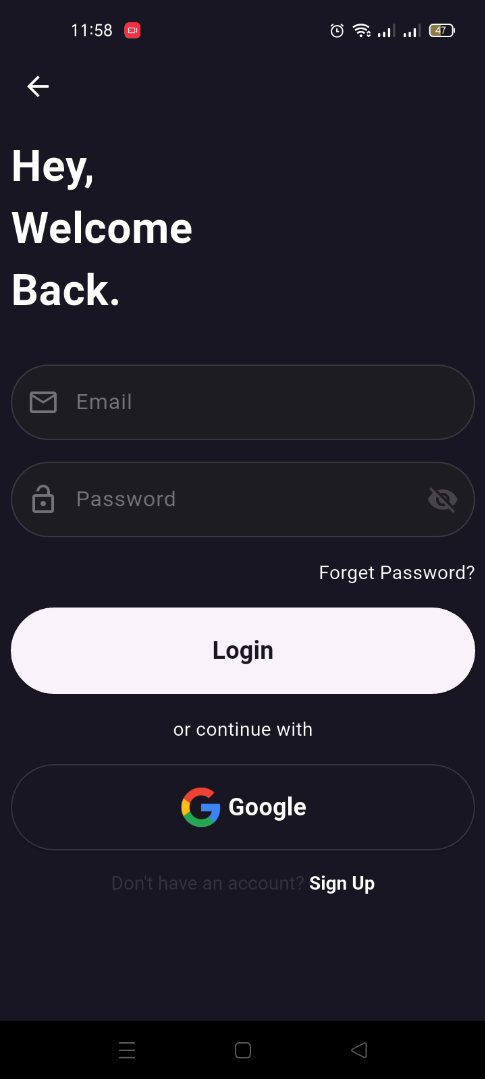 2 واجهة التطبيق الرئيسي